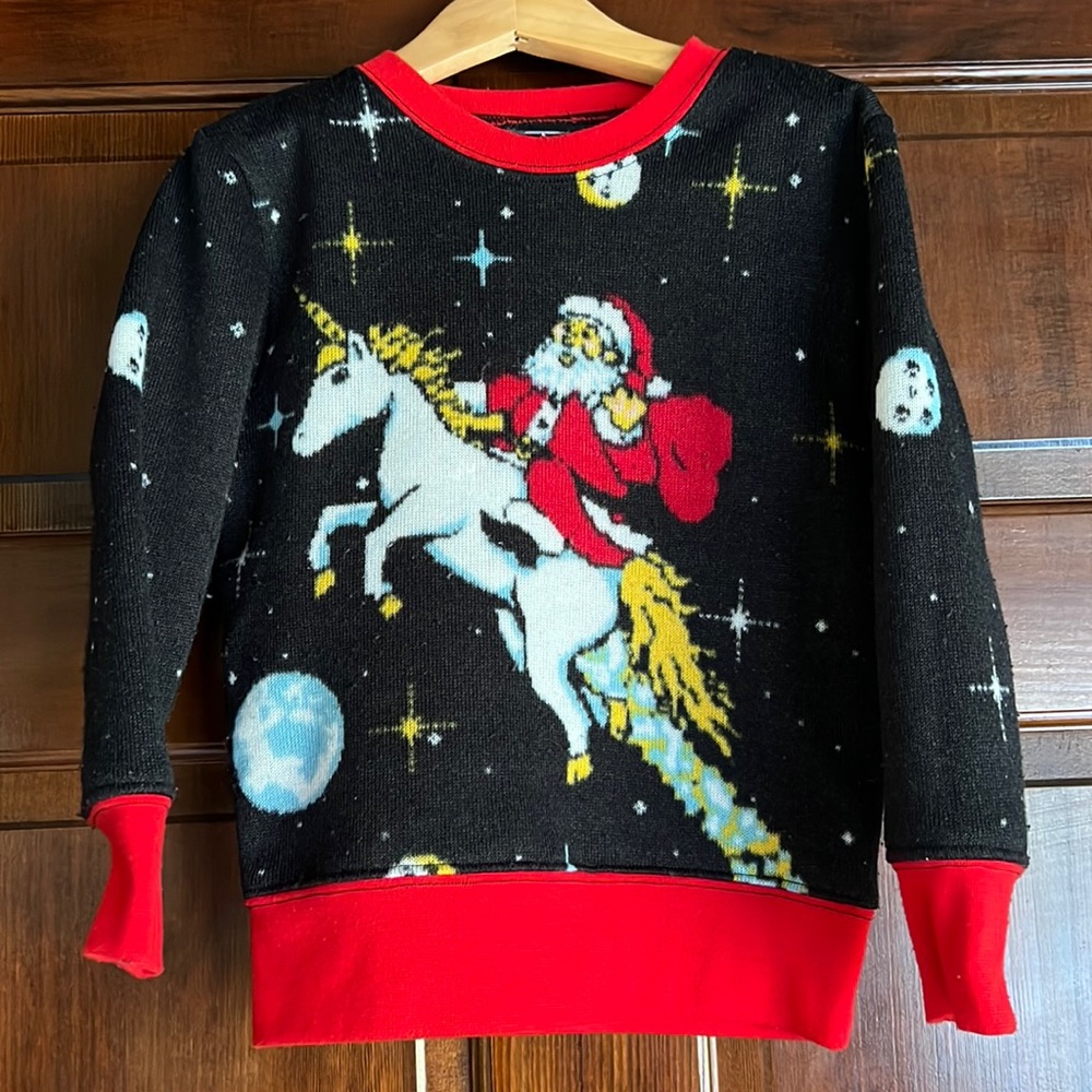 Fifth Sun Xmas 🎅🦄Sweater Size Small  5/6